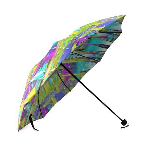 A wish for a golden polar star is love and light Foldable Umbrella (Model U01)