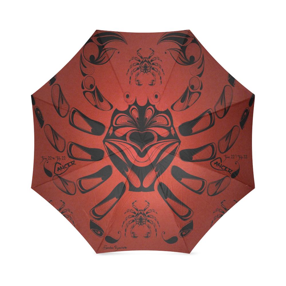 A cancer sign 2 Foldable Umbrella (Model U01)