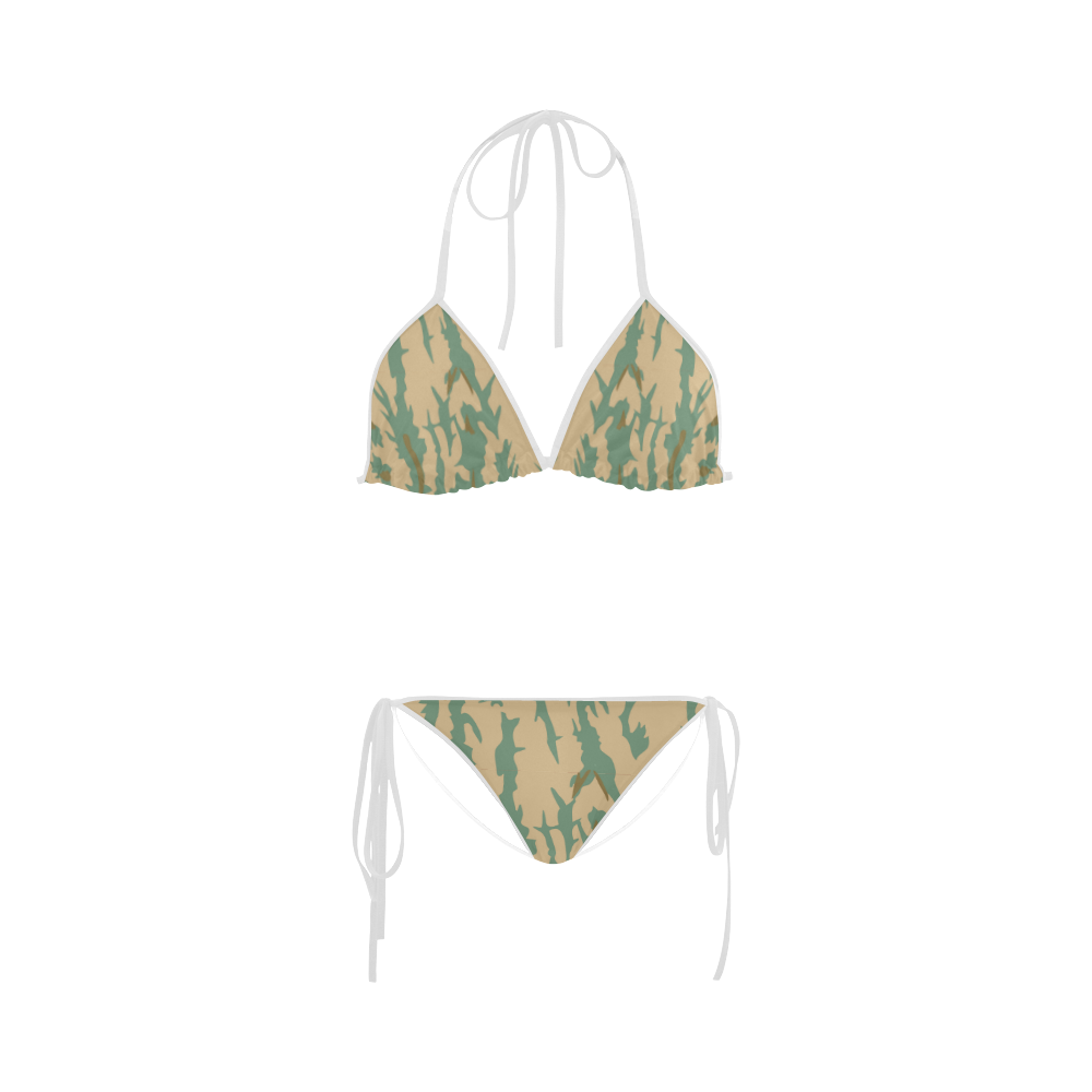 Forest and Desert Camouflage Custom Bikini Swimsuit