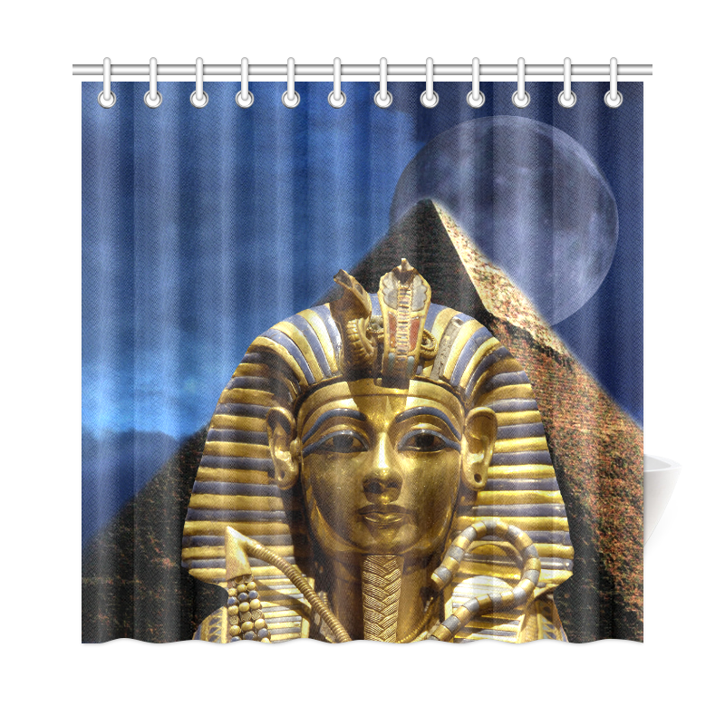 King Tut and Pyramid Shower Curtain 72"x72"