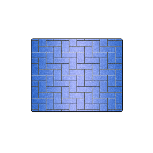 Deep Blue Maze Blanket 40"x50"