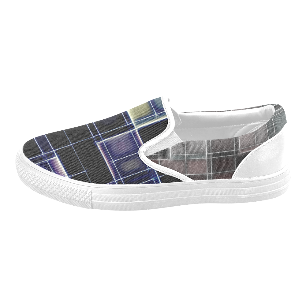 TechTile #1 - Jera Nour Men's Unusual Slip-on Canvas Shoes (Model 019)