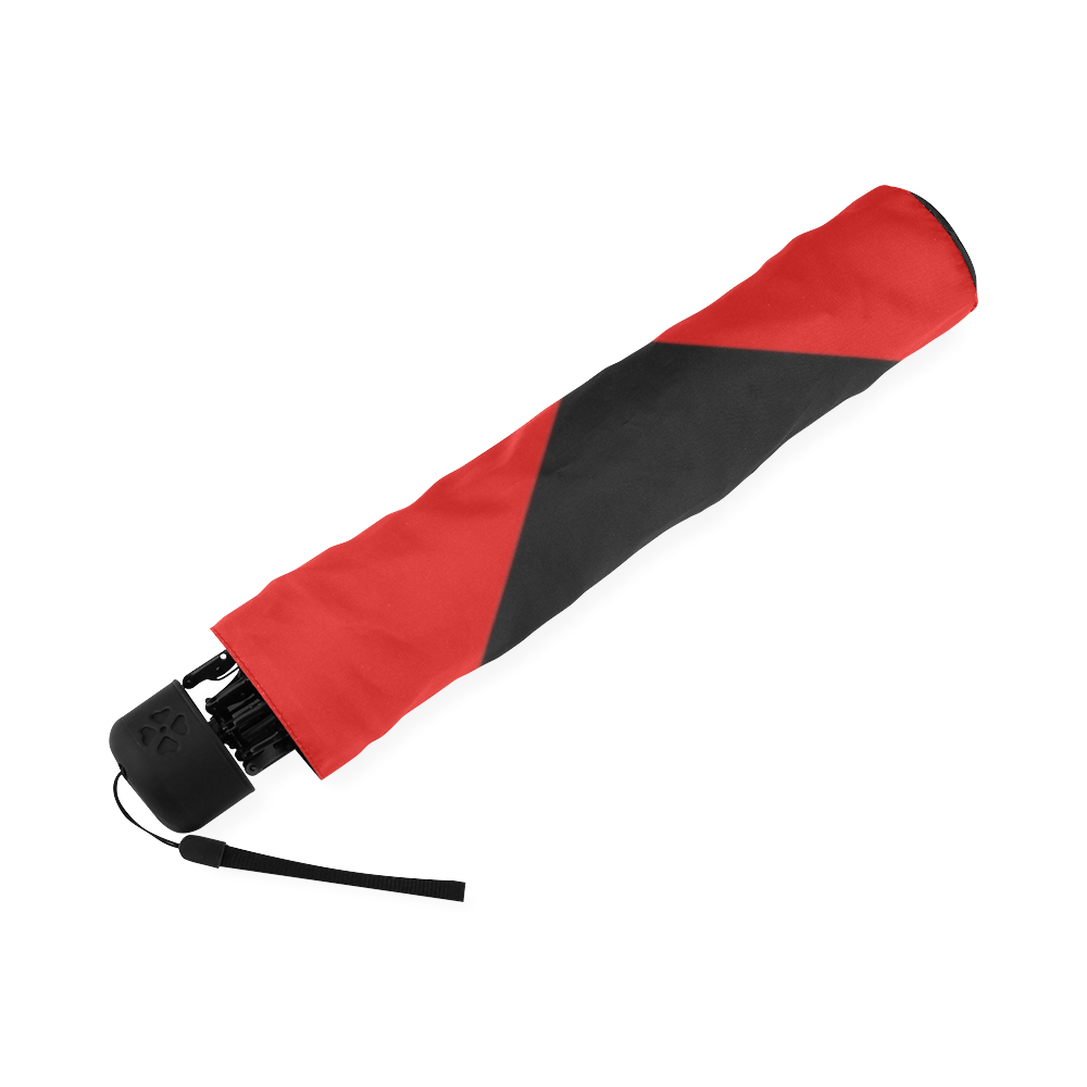 Red & Black Unbrella Foldable Umbrella (Model U01)