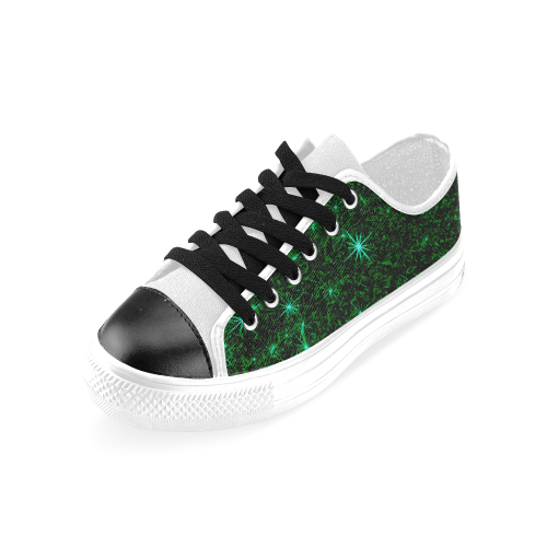 Sparkling Green - Jera Nour Men's Classic Canvas Shoes (Model 018)