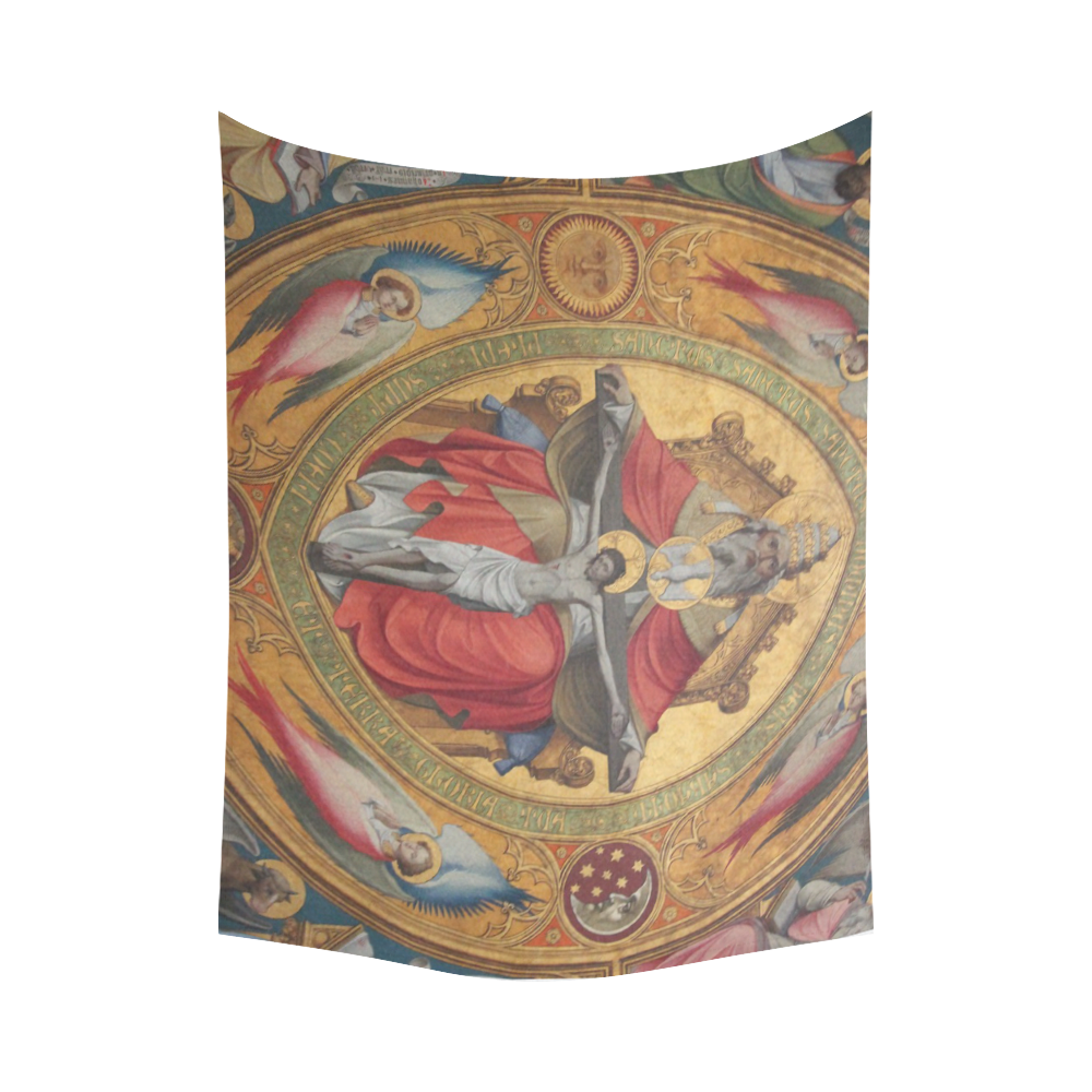 Jesus on Cross Cotton Linen Wall Tapestry 80"x 60"