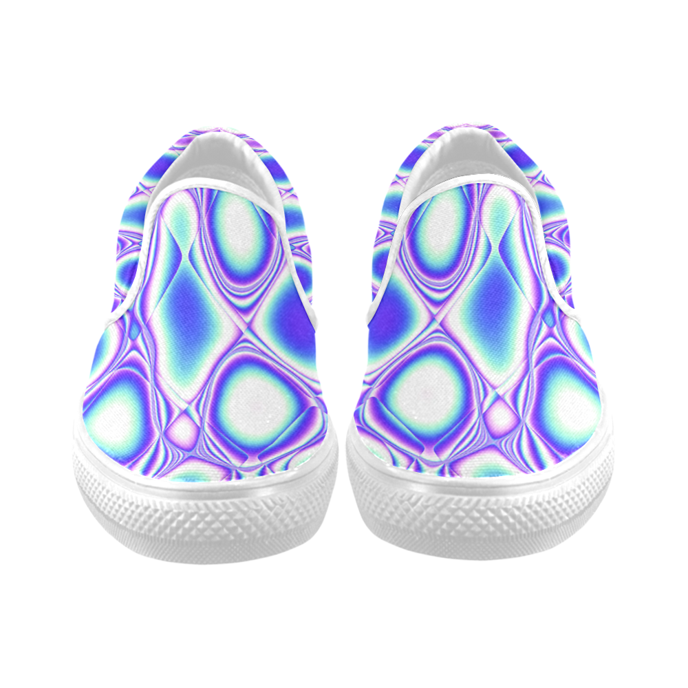 Blast-o-Blob #2 - Jera Nour Men's Unusual Slip-on Canvas Shoes (Model 019)