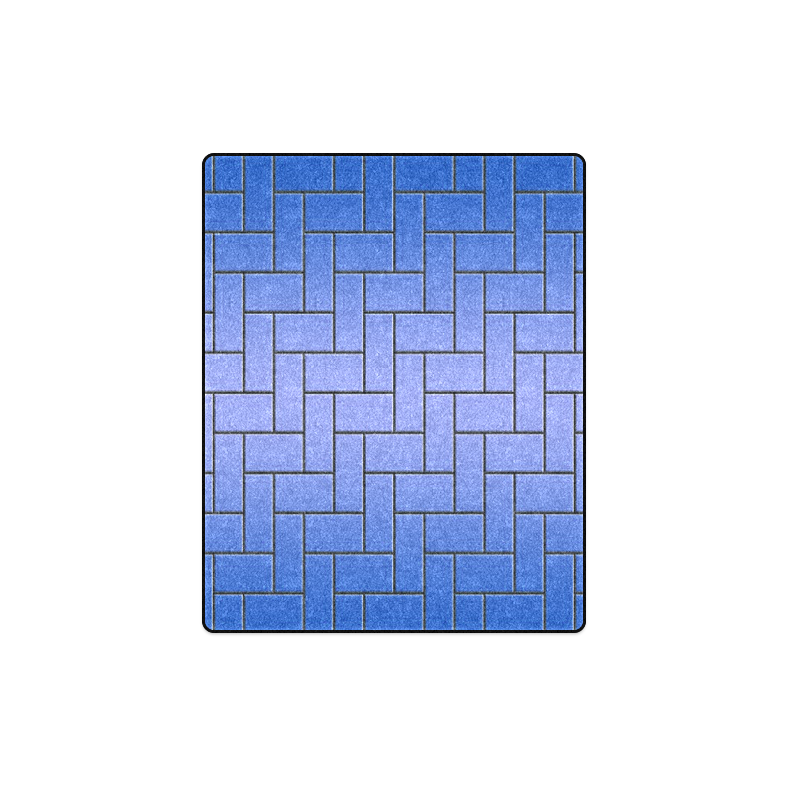 Deep Blue Maze Blanket 40"x50"
