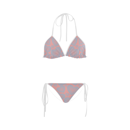 abstract  heart Custom Bikini Swimsuit