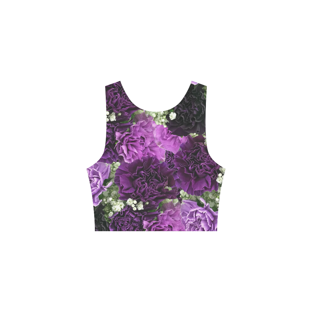 Little Purple Carnations Atalanta Sundress (Model D04)