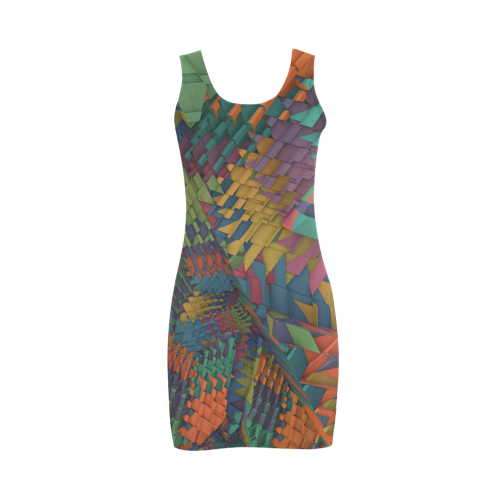 Shattered Pattern Medea Vest Dress (Model D06)