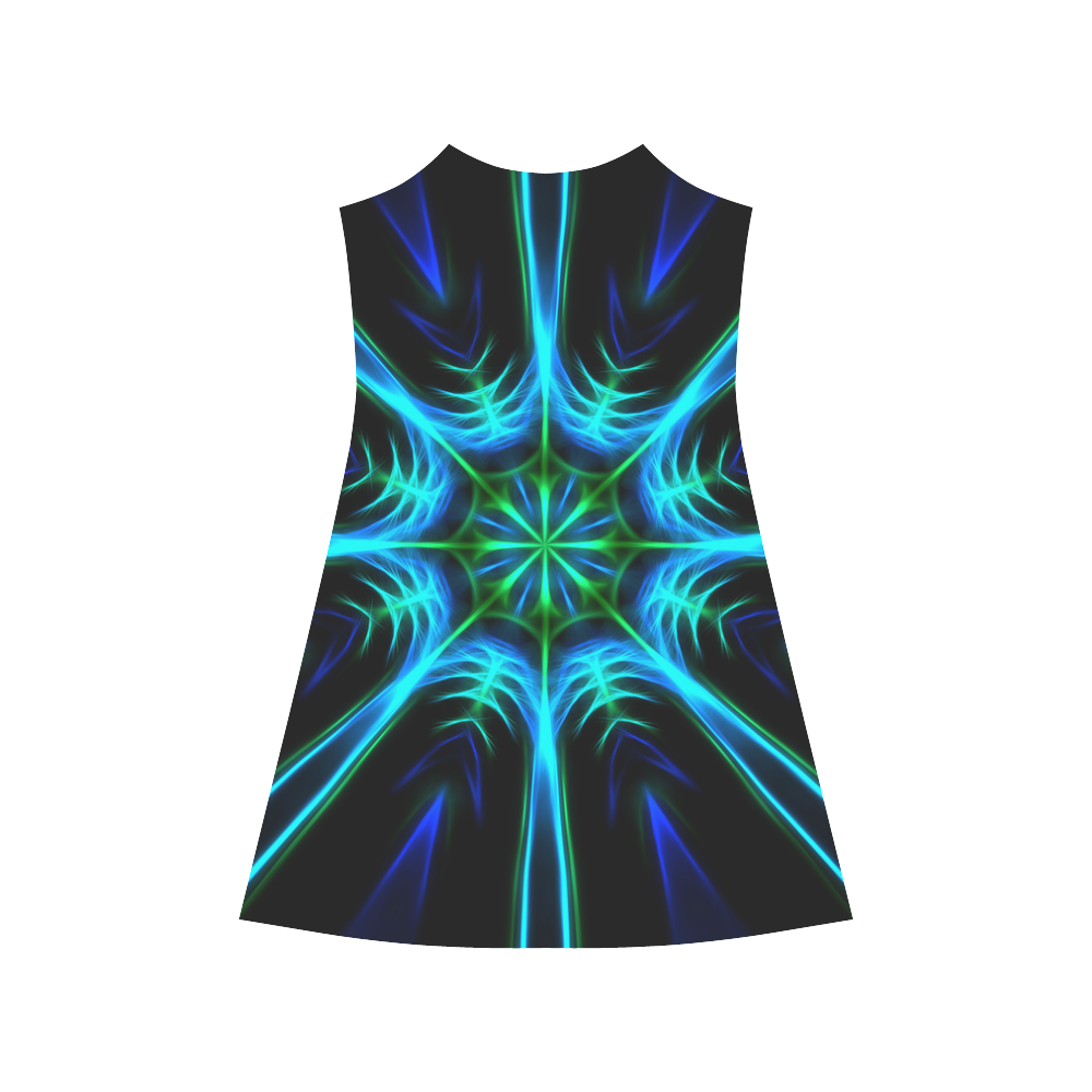 Blue Kaleidoscope Alcestis Slip Dress (Model D05)