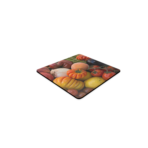 Heirloom Tomatoes in a Basket Square Coaster