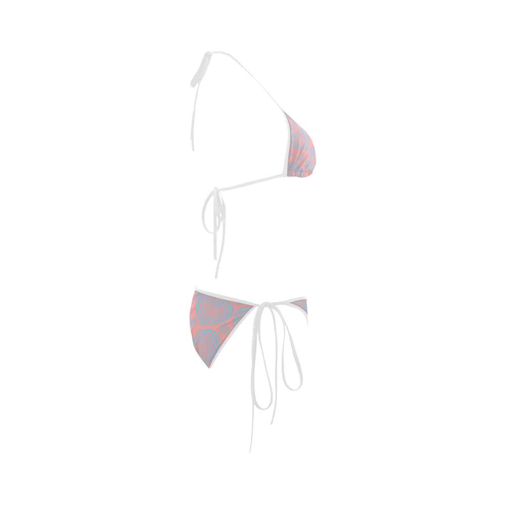 abstract  heart Custom Bikini Swimsuit