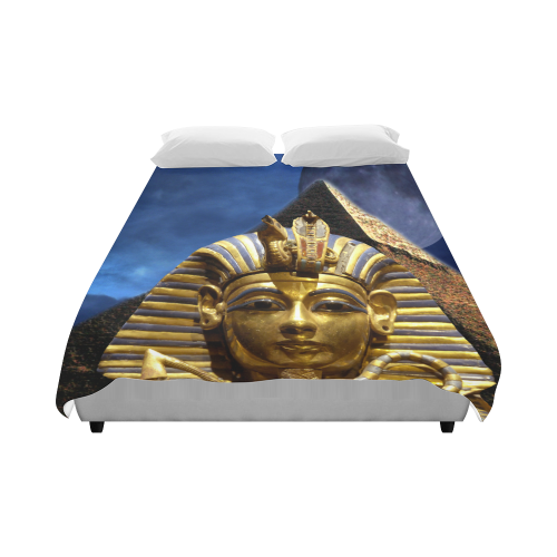 King Tut and Pyramid Duvet Cover 86"x70" ( All-over-print)