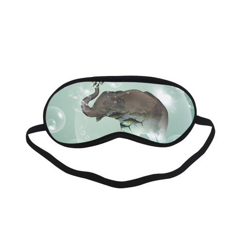 Elephant in a bubble with fish Sleeping Mask