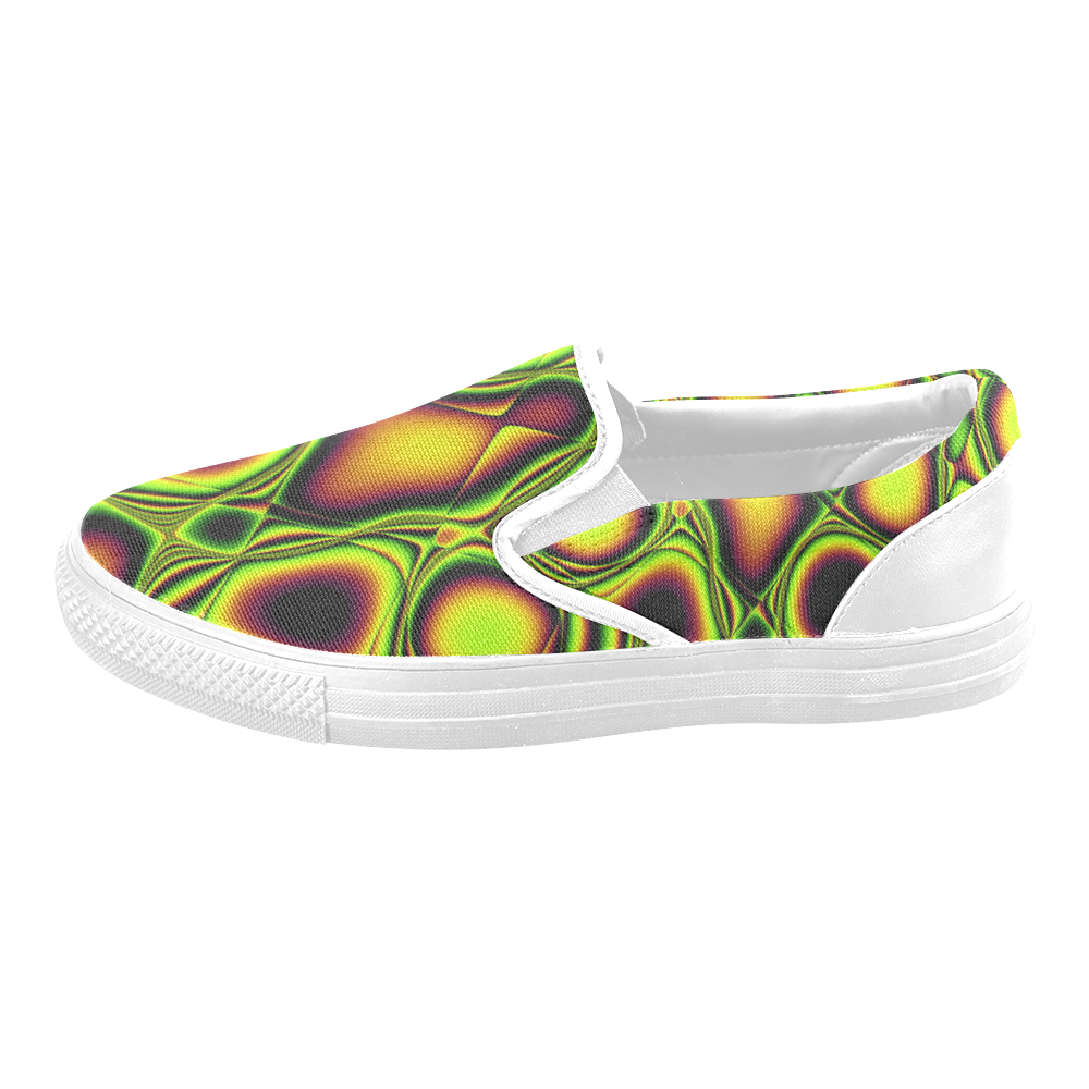 Blast-o-Blob #2 - Jera Nour Men's Unusual Slip-on Canvas Shoes (Model 019)