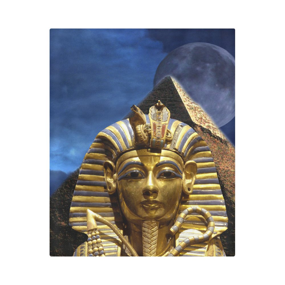 King Tut and Pyramid Duvet Cover 86"x70" ( All-over-print)
