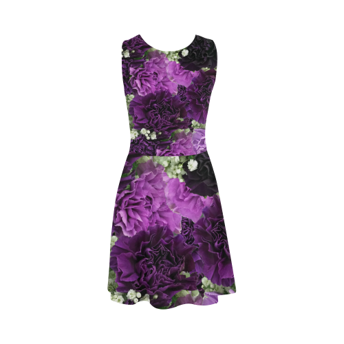 Little Purple Carnations Atalanta Sundress (Model D04)