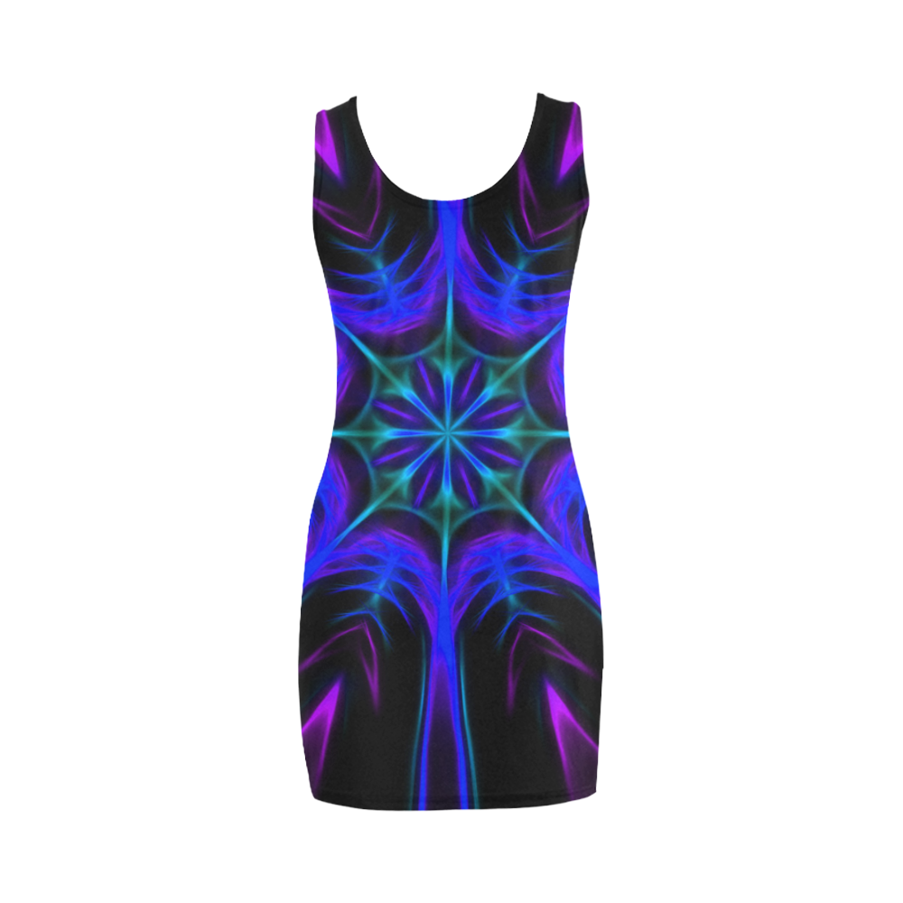 Purple Kaleidoscope Medea Vest Dress (Model D06)