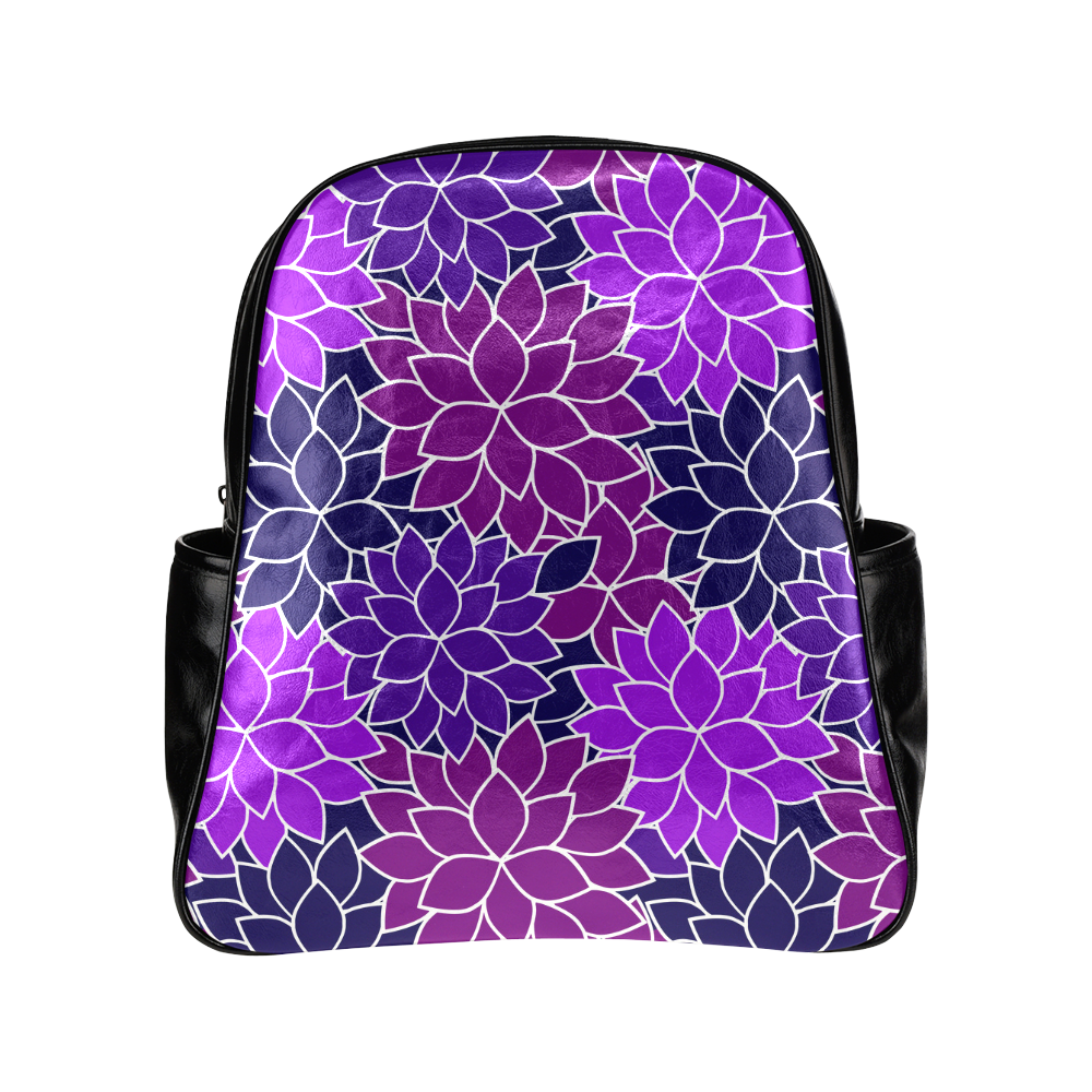 Midnight Garden Multi-Pockets Backpack (Model 1636)