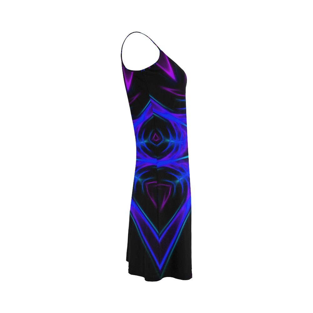 Purple Kaleidoscope Alcestis Slip Dress (Model D05)