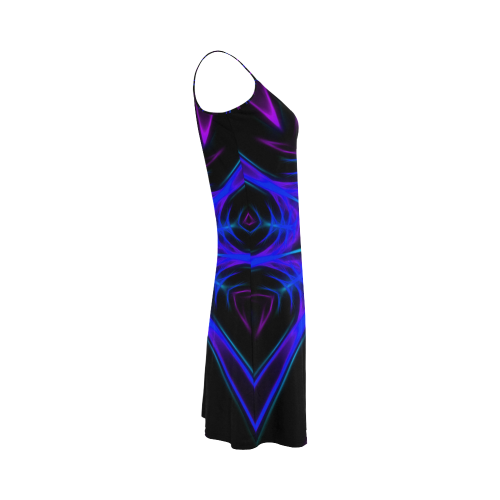 Purple Kaleidoscope Alcestis Slip Dress (Model D05)