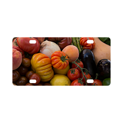 Heirloom Tomatoes in a Basket Classic License Plate