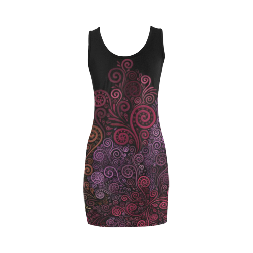 Psychedelic 3D - Rose Abstract Medea Vest Dress (Model D06)