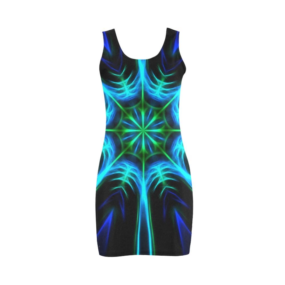 Blue Kaleidoscope Medea Vest Dress (Model D06)