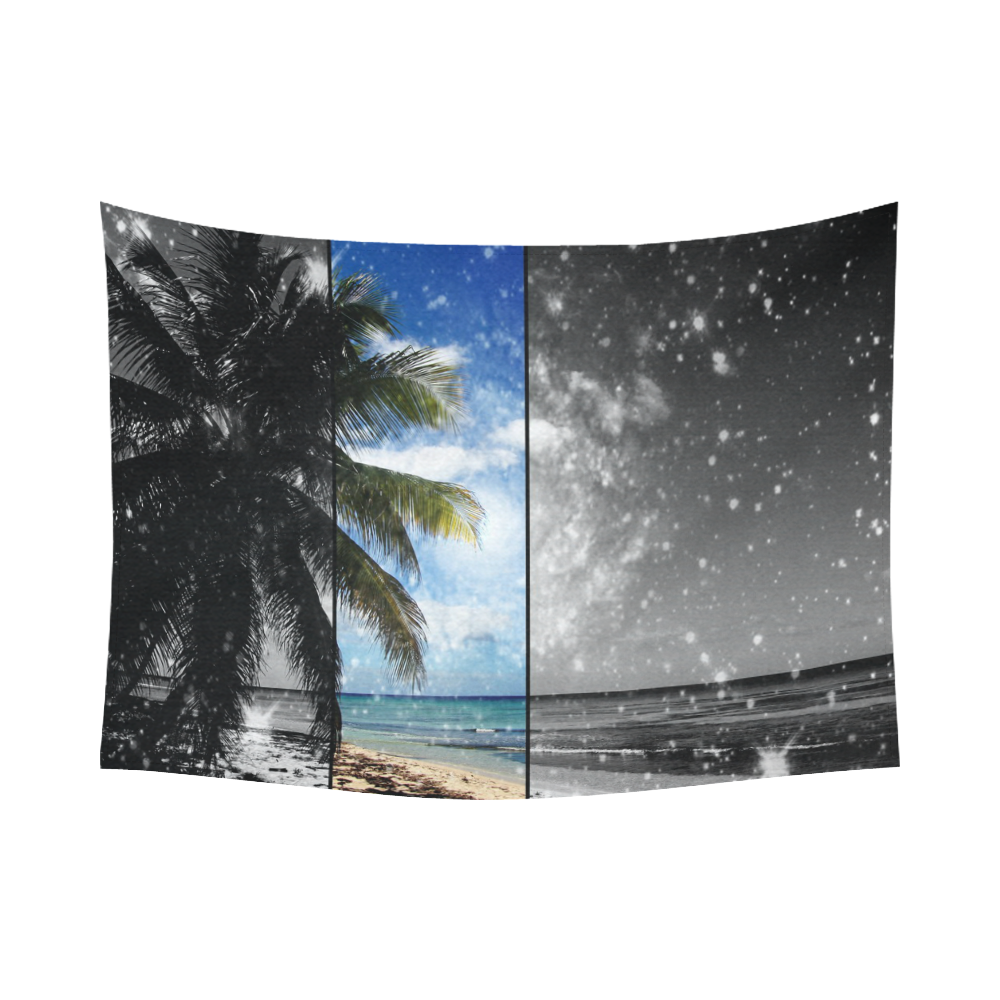 Caribbean Dreaming Cotton Linen Wall Tapestry 80"x 60"