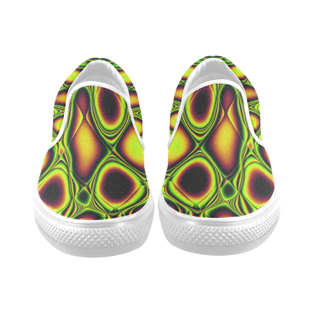 Blast-o-Blob #2 - Jera Nour Men's Unusual Slip-on Canvas Shoes (Model 019)