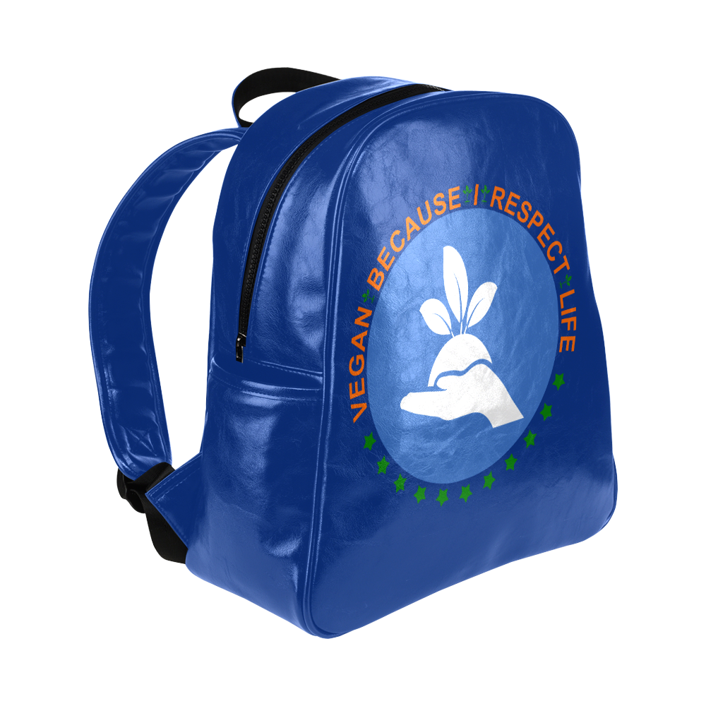 VEGAN RESPECT LIFE Multi-Pockets Backpack (Model 1636)