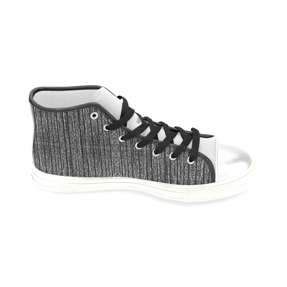 Dark Grunge Texture Men’s Classic High Top Canvas Shoes (Model 017)