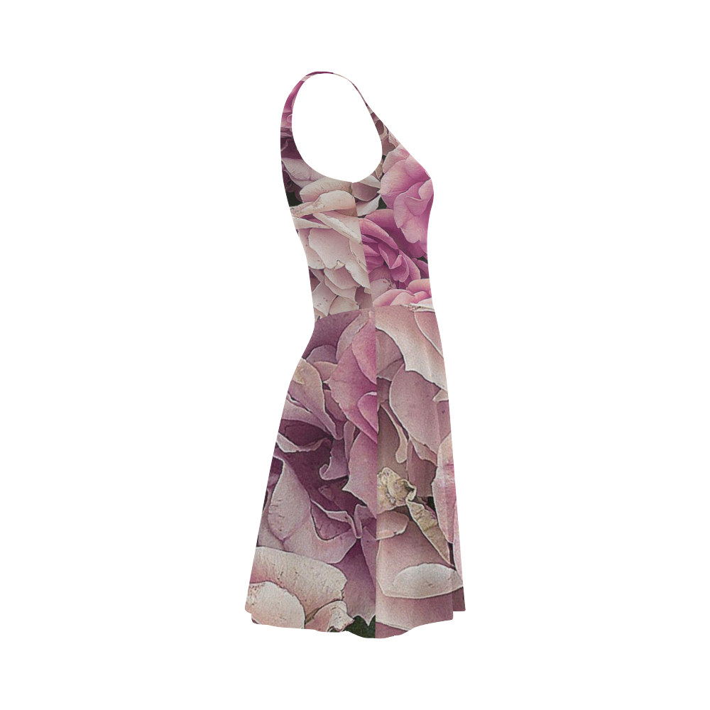 great garden roses pink Atalanta Sundress (Model D04)