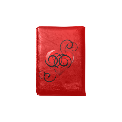 Pretty Flourish Heart Custom NoteBook A5