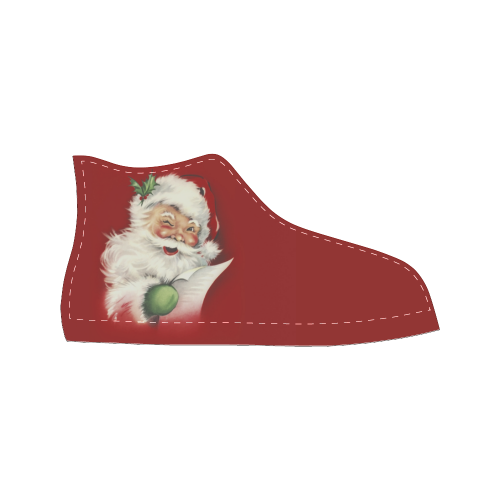 A beautiful vintage santa claus Men’s Classic High Top Canvas Shoes (Model 017)