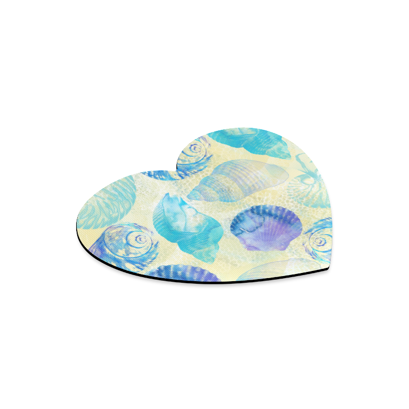 Seashells Heart-shaped Mousepad