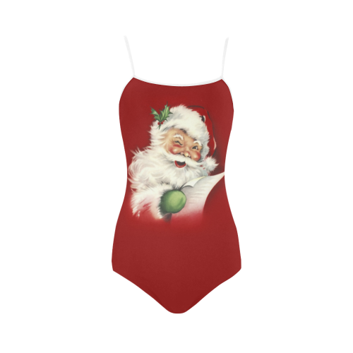 A beautiful vintage santa claus Strap Swimsuit ( Model S05)