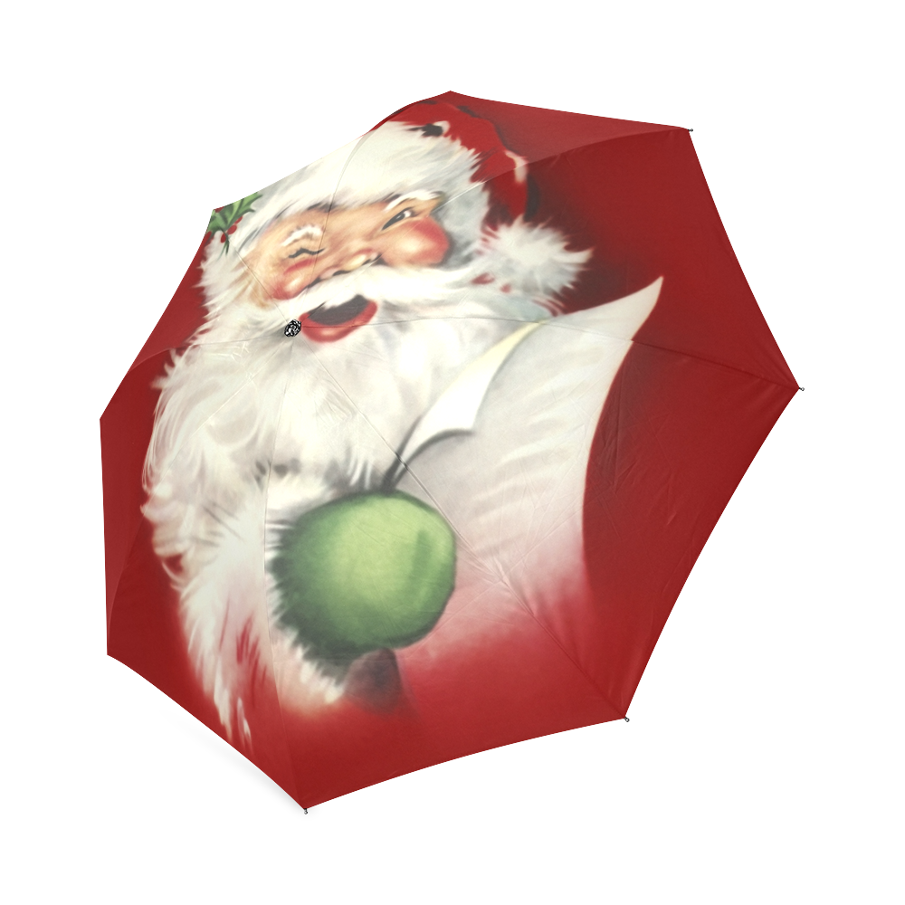 A beautiful vintage santa claus Foldable Umbrella (Model U01)