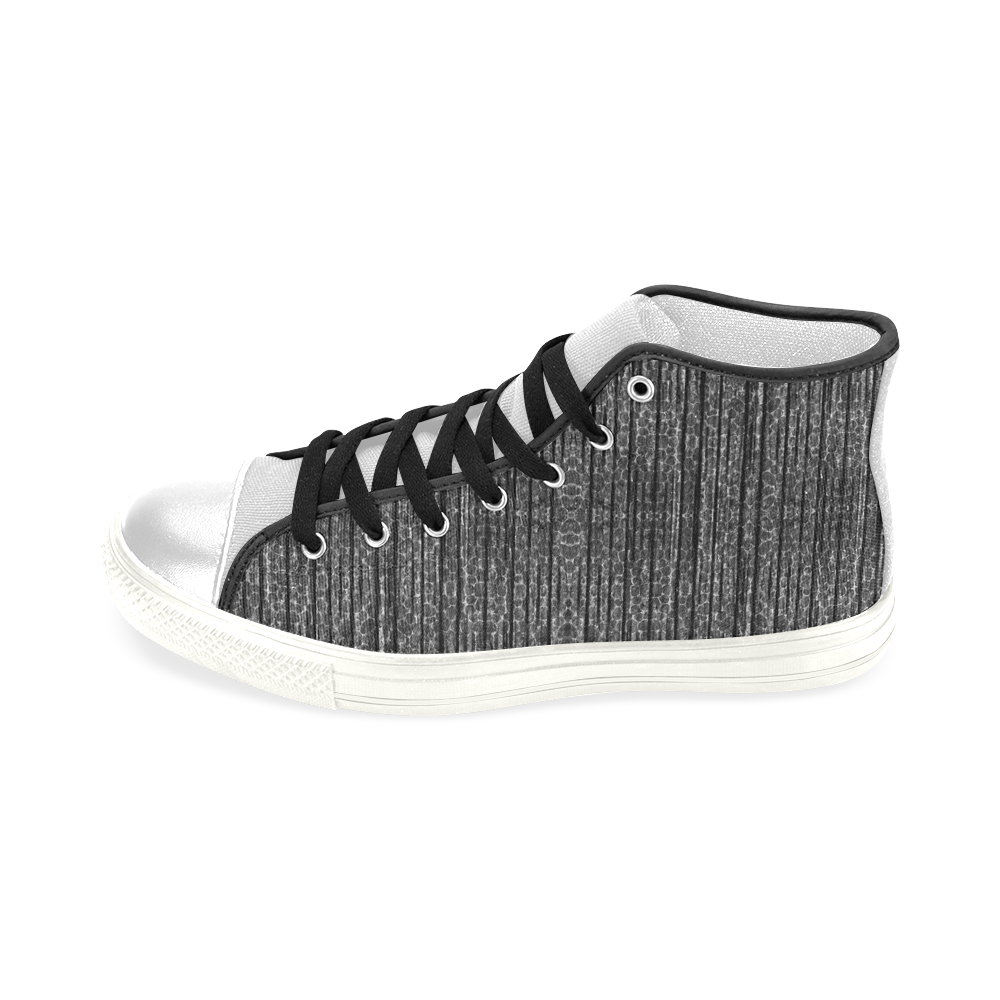 Dark Grunge Texture Men’s Classic High Top Canvas Shoes (Model 017)