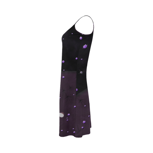 Lost Midnight Charcoal Stars Alcestis Slip Dress (Model D05)