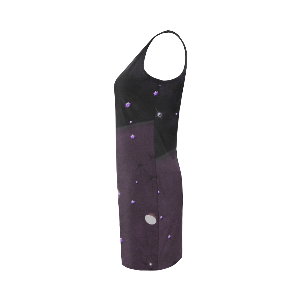Lost Midnight Charcoal Stars Medea Vest Dress (Model D06)