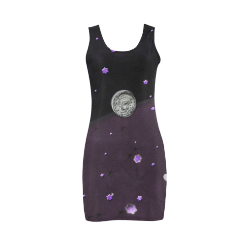 Lost Midnight Charcoal Stars Medea Vest Dress (Model D06)