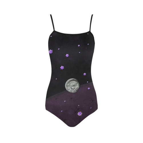 Lost Midnight Charcoal Stars Strap Swimsuit ( Model S05)