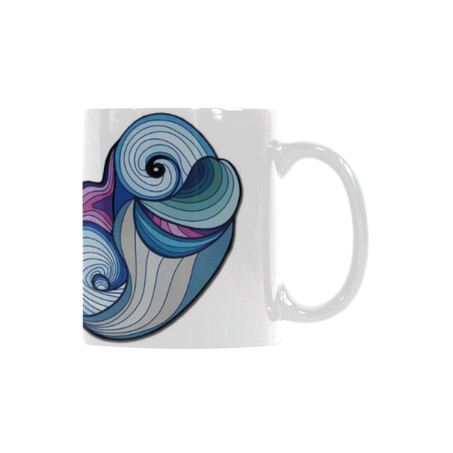 Abstract baby dolphin White Mug(11OZ)