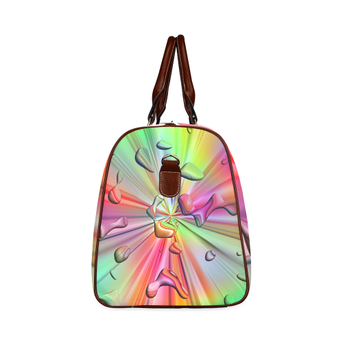 Rainbow Drops by Nico Bielow Waterproof Travel Bag/Small (Model 1639)