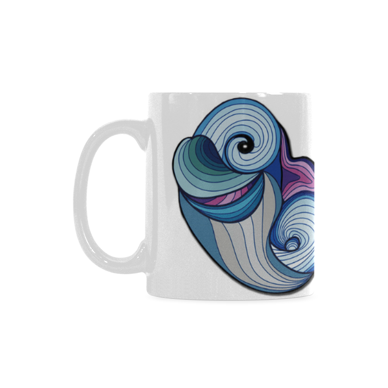 Abstract baby dolphin White Mug(11OZ)