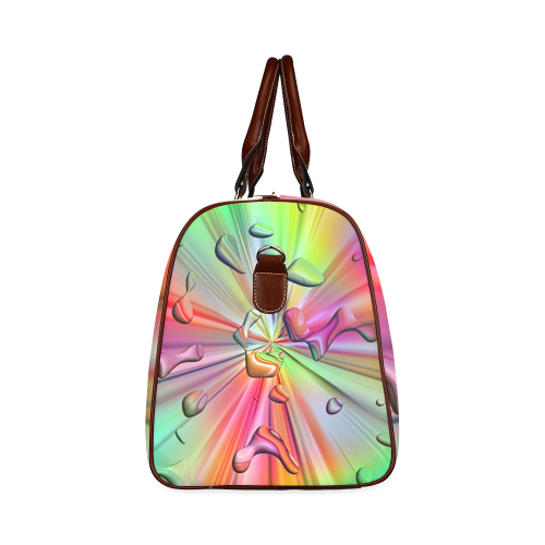 Rainbow Drops by Nico Bielow Waterproof Travel Bag/Large (Model 1639)