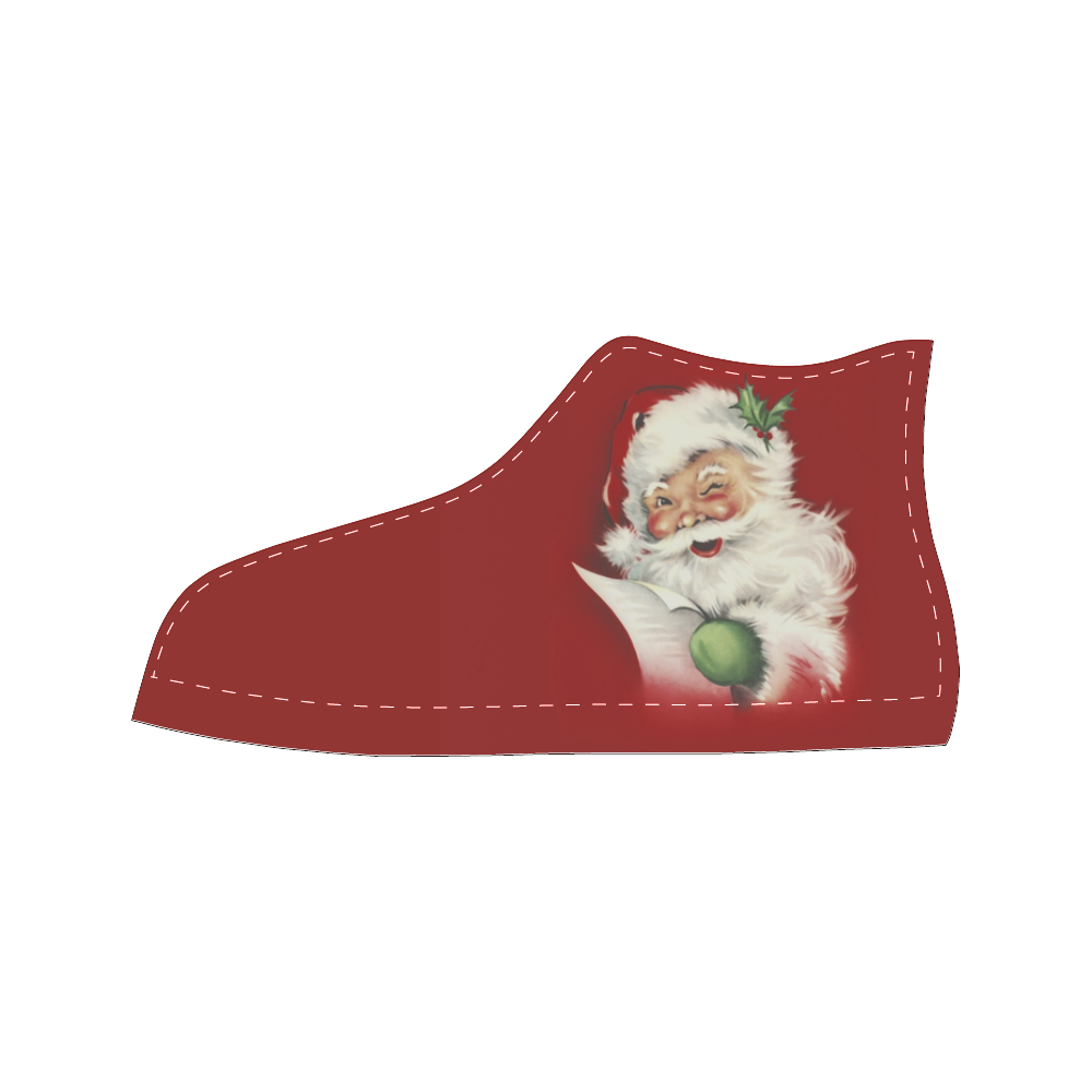 A beautiful vintage santa claus Men’s Classic High Top Canvas Shoes (Model 017)