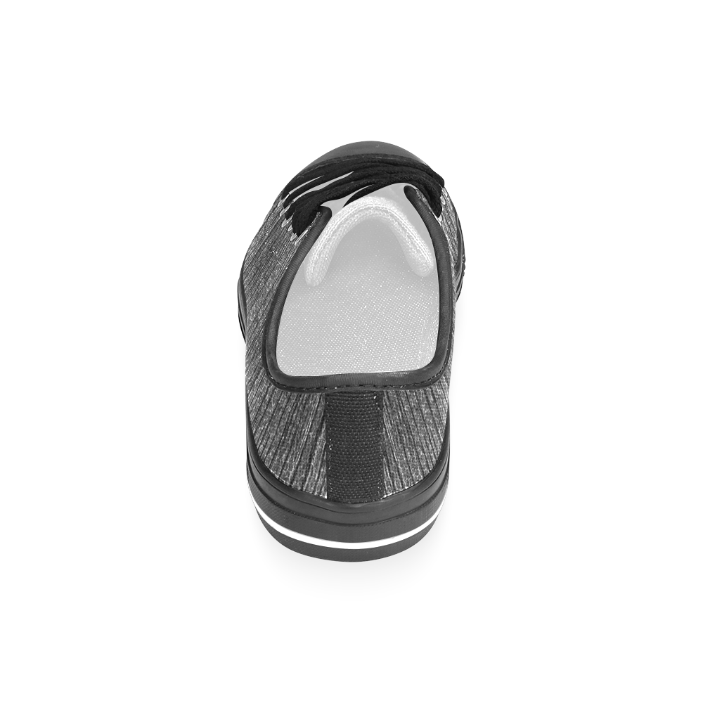 Dark Grunge Texture Men's Classic Canvas Shoes (Model 018)
